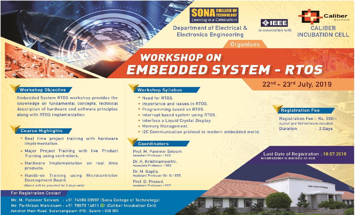 Two Days Hands on Training with PIC Development Board and Supporting Hardware 2019